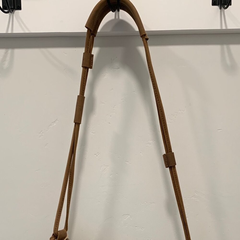 DeVan Canvas & Leather Crossbody Bag BOHO Minimalist - Picture 3 of 6